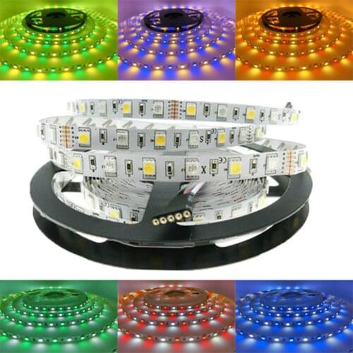 New arrived RGBW LED Strip 5050 RGB + White / Warm White DC12V 60 LED/m 5m/lot Waterproof IP20/IP65 Free shipping