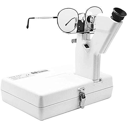 Optical Lensometer Manual Portable Lensmeter Handheld Focimeter External Reading AC/DC Powered CP-1