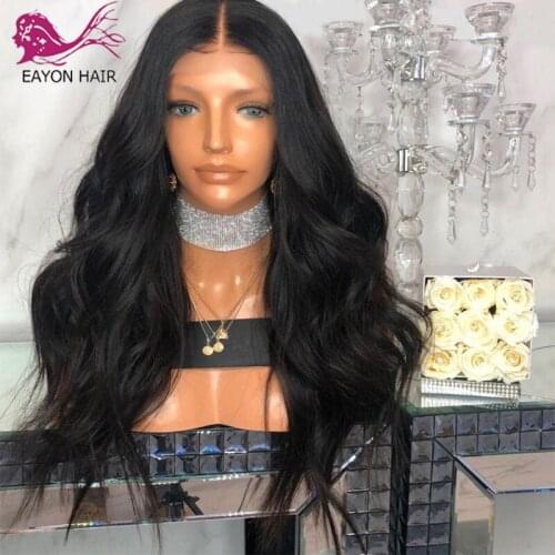 EAYON 13x6 Lace Front Human Hair Wigs Pre Plucked Loose Wave Deep Part HD Transparent Lace Frontal Wig Body Wave Remy Brazilian