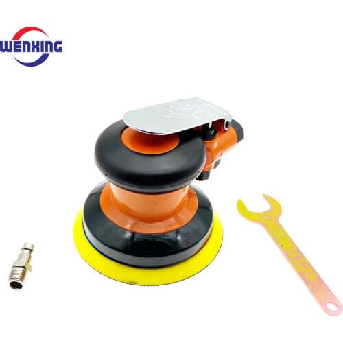 WENXING Air Random Orbital Palm Sander Polisher for 5inch 125mm Pad Pneumatic Power Tool