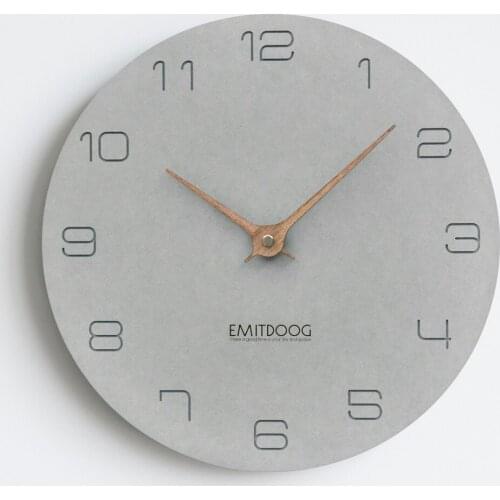 Simple Creative Wall Clock Silent Modern Wood Light Luxury Living Room Clock Mechanism Nordic Design Zegar Home Decor BE50WC