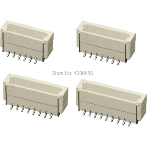 Mini Micro SH 1.0 JST Connector ST male Right Angle 90 degree SMD Connector Terminal Socket 2 3 4 6 10-Pin Connector Plug