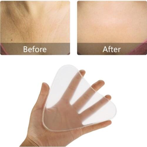 Body Paint Silicone Bra Chest Neck Pads Anti-wrinkle Transparent Breast Care Tighten Lift Chest Triangle Pad Skin Care Tools