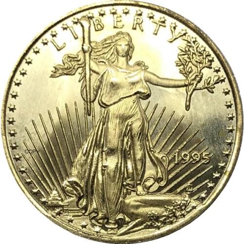 United States 25 Dollar America Eagle Bullion Coin 1995 Brass Metal Commemorative Gold Coin Copy Coin