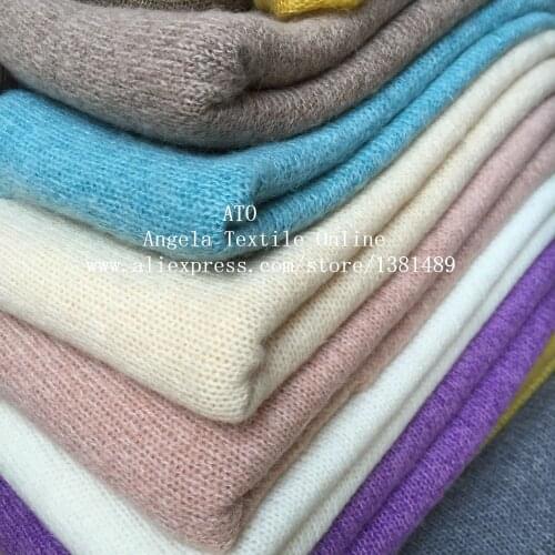 Knitted Fabrics Wholesale Thick Woolen Sweater Fabrics Super Soft very high quality fabrics,24 colors for choose