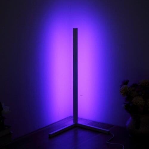 RGB Corner Decoration Floor Lamps RGB Corner Floor Lamp Nordic Living Room Bedroom 5050 30 LED Standing Lights