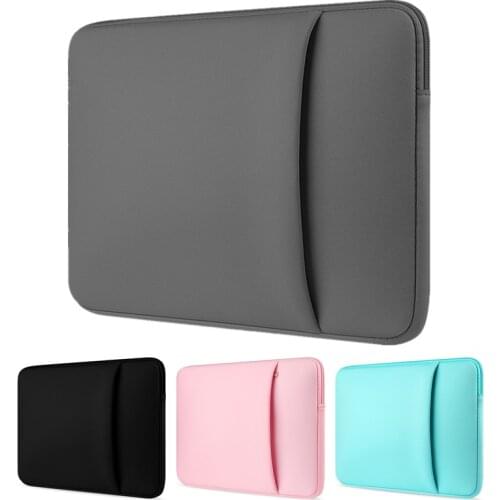 Laptop Sleeve Case Bag with Pocket 11/12/13/14/15 inch Notebook Bag for Macbook Air 11.6 Pro 13.3/15.6 inch Protective Cover