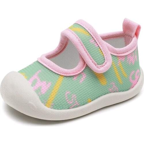 Spring Infant Toddler Shoes Baby Girls Casual Shoes Breathable Soft Bottom Non-slip Children Kids Mesh First Walkers Shoes