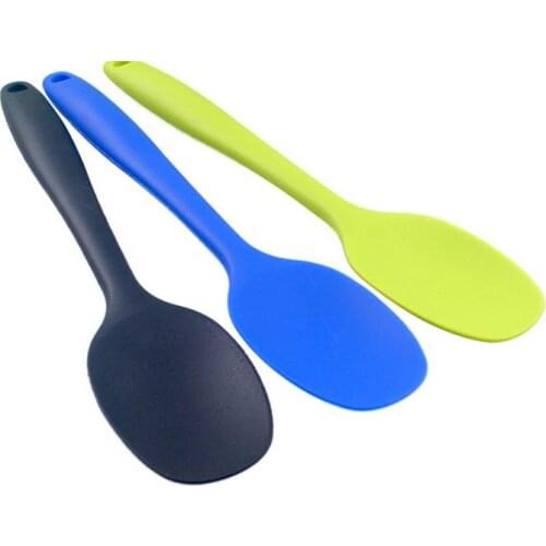 Top Quality 27.5cm Size Large All-inclusive Silicone Mixing Spoon Utensil Cake Putty Spatula Bakeware Home Tableware