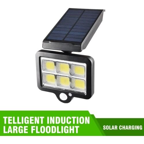 120 COB LED Solar Light Solar Lamp With Motion Sensor Outdoor Garden Spotlight Solar Powered Wall Lamp For Street Path Courtyard