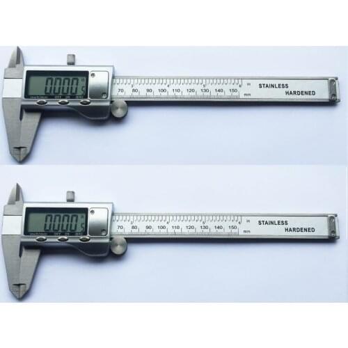 20 pcs 150mm/6 Inch Stainless Steel Measuring Tool Digital Caliper Messschieber paquimetro measuring instrument Vernier Calipers
