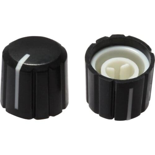 5PCS 360 Degrees Rotary Encoder ABS Half Shaft Hole Caps Knob Brick Sensor Switch For KY-040 Potentiometer