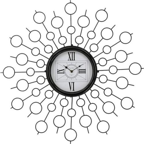 Watch MDF Wood/Metal (68 x 6,5 x 68 cm)