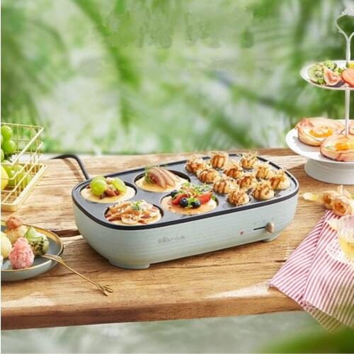 Bear 220V Electric Oven Household Smokeless Small Mini Meatball Machine Takoyaki Multi-function Meatball Electric Grill