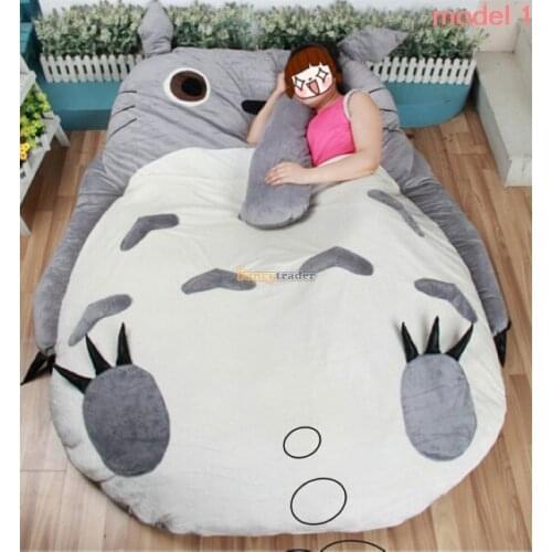 Fancytrader 200cm X 160cm Huge Giant Stuffed Totoro Bed Carpet Tatami Mattress Sofa, 2 Models Available! Free Shipping FT50325