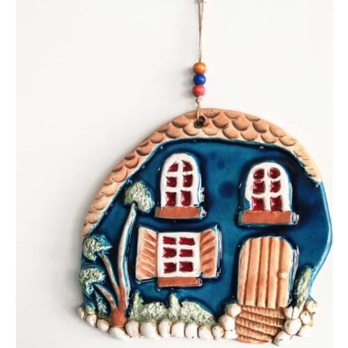 Ceramic Home Decorative Craft Wall Ornament Evil Eye