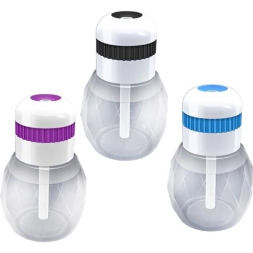 Mini Light Bulb Style Aromatherapy Aroma Diffuser w/ 6 Color Changing Light Waterless Auto-Off Portable Spray Humidifier