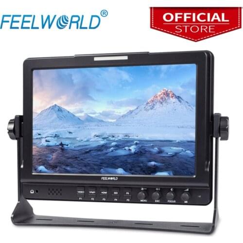 Feelworld FW1018SPV1 10.1 Inch Field Monitor with Histogram IPS 3G-SDI HDMI Photography Studio Camera Top External Monitor