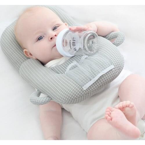 Pudcoco 4 Colors Infant Baby Nursing Pillow U-shape with Fixed Feeding Bottle Bag Double Ears Handle Accessory
