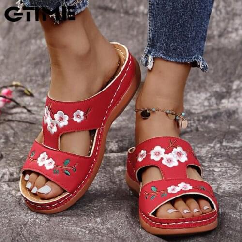 Sandals Women 2021Woman Slippers Flower Platform Colorful Shoes Comfortable Casual Shoes for Women Sandals Wome Shoes#SJPAE-242