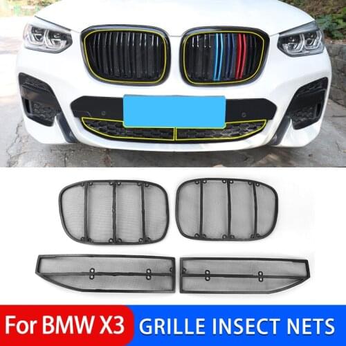 Car Front Racing Grills Insect Net for BMW X1 X3 F48 F49 G01 G02 G08 Anti-Insects Cover Nets Anti-Dust Shell Accessories