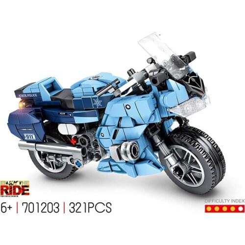 Technical Japan motorcycle building block yama FJR1300 vehicle assembly motor brick model steam educational toy collection