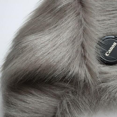 Dark Gray Shaggy Faux Fur Fabric (long Pile fur) Costumes Fur Coat Fur Collar 36"x60" Sold By The Yard Free Shipping