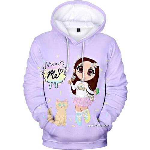 Moriah Elizabeth Hoodies 3D Men/women Cartoon Sweatshirt Casual Harajuku Hip Hop Hoodie Pullover Children Clothing Mens Hooded