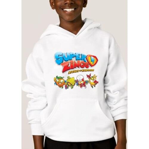 Super Zings Hoodie Sweatshirts Fashion Boys Girls Cotton Casual Child Game Hoodies Pullover Velvet Sportswear Tops for Children