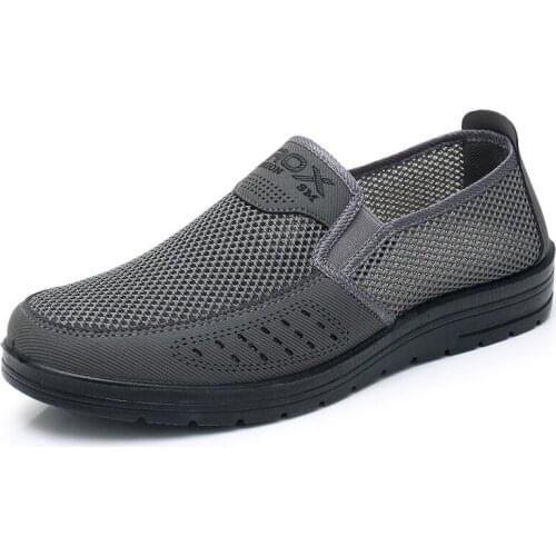 Slip-On MenS Casual Shoes Men Summer Style Mesh Flats For Men Loafer Creepers Casual Shoes Comfortable shoes923