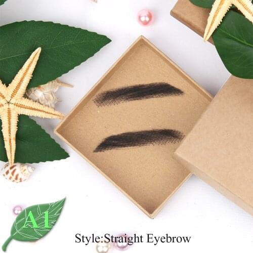 LiangMo For Women/Mans Eyebrows Hair Eyebrows Six Style Jolie Style Artificial Weaving Lace Workers' Hair Braided Eyebrow Wigs