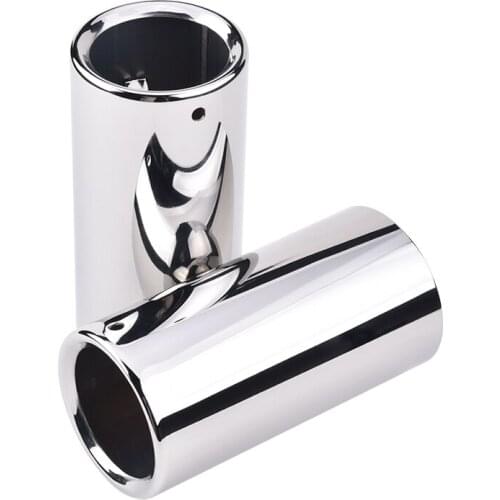 Evil energy High Quality 2Pcs Stainless Steel Exhaust Tip Exhaust Tail Pipe Tip Exhause Muffler For BMW 325i 328i