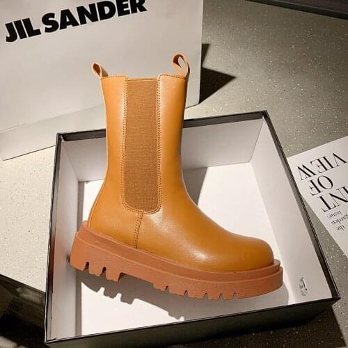 Women Chunky Heels Ankle Boots Women Shoes Brand Designer Chelsea Boots Female Platform Boot Fashion Autumn Winter Woman Shoes