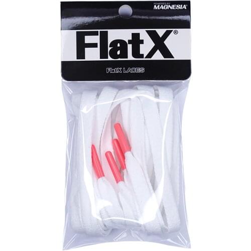 FlatX 8mm White/Watermelon Red Color Metal Tips Shoelaces High Quality Professional Sneaker Laces Shoelace Lacet
