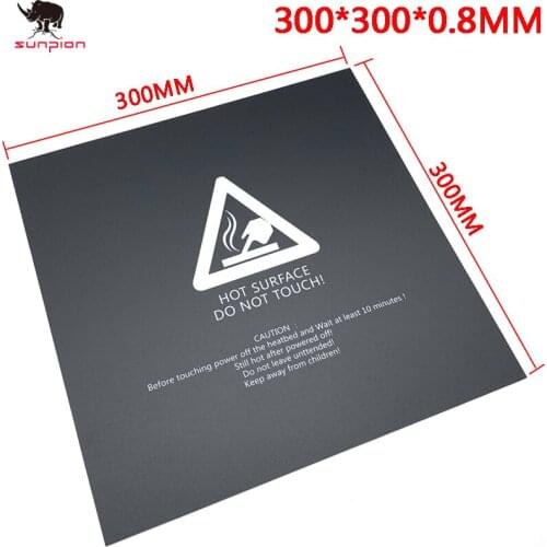 1PCS 3D Printer Parts 300*300mm Frosted Heated bed Sticker printing Build Sheets build plate tape Platform Sticker