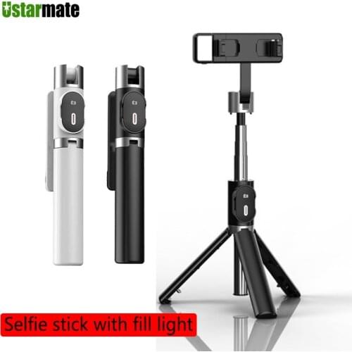 3 in 1 Bluetooth Selfie Stick Aluminum Alloy Extension With Fill Light Multi Purpose Tripod For iPhone Xiaomi Samsung Huawei