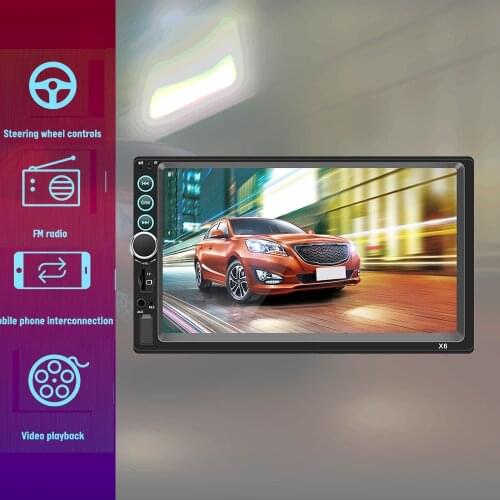 7 Inch 12V High-definition Dual-spindle Car MP5 Player Car radio Bluetooth Hands-free Mobile Phone Interconnection