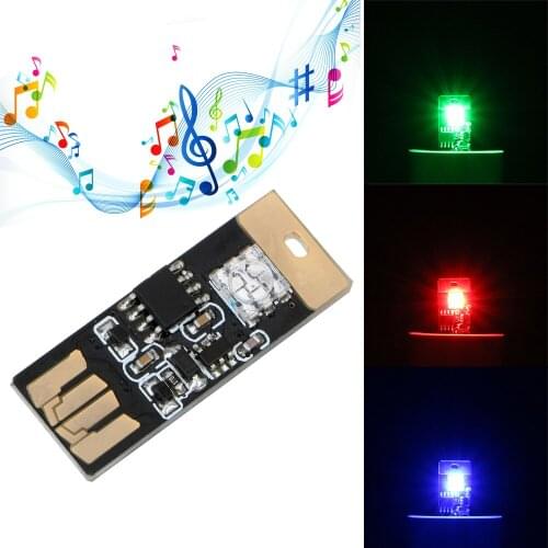 Car LED Atmosphere Lights RGB Music Rhythm Light Touch and Sound Control Decorative Lamp With USB Sockets Auto Interior Lamp