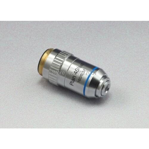 CE,Top quality 40x Plan Microscope achromatic Objective W/spring ,plan microscope objective (DIN160/0.65mm)