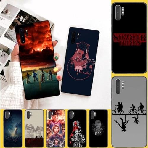 PENGHUWAN STRANGER THINGS DIY Painted Bling Phone Case for Samsung Note 3 4 5 7 8 9 10 pro M10 20 30
