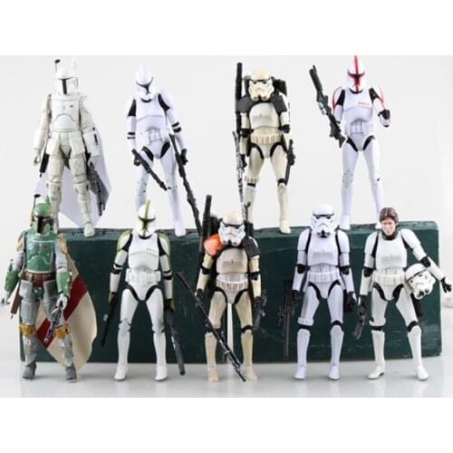 Disney Star Wars Action Figure The Mandalorian Darth Vader Doll With Weapon Set Model Toys For Boy Gifts