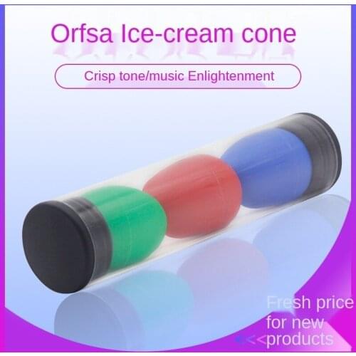 F-68 Sand Egg Cone Plastic Sand Egg Set Sand Egg Three Packs Orff Sand Egg Childrens Musical Instrument