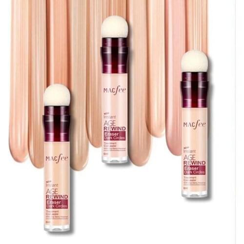 Face Makeup Concealer Cream Facial Corrector Foundation Moisturizing Cover Cream Concealer Stick Sponge Head