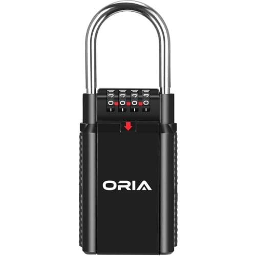 ORIA Key Safe Box Keys Storage Combination Lock Box Key Storage Lock Box 4-Digit Combination Lock Waterproof Indoor/Outdoor