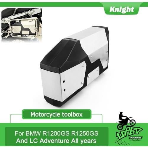 For BMW R1200GS LC Adventure 2004-2012 Left Side Toolbox for BMW R1250GS Adventure Aluminum Side Box for GS 1200 2008 2010