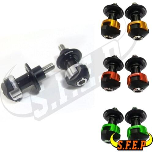 Motorcycle Universal CNC Aluminum Swingarm Spools slider stand screws For Suzuki GSR750/GSX-S750 GSX650F GSF650 BANDIT