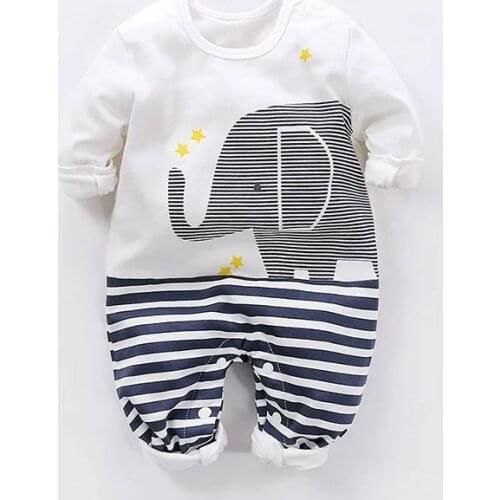0-18M Newborn Kids Baby Girls Boy Cute Romper Striped Baba Mama Jumpsuit Cotton Outfits Infant Autumn winter roupa menina