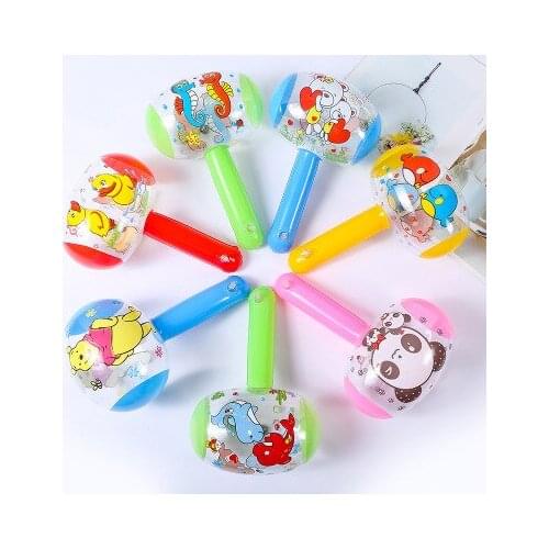 2PC Inflatable Hammer With Bell Air Hammer Baby Toy Kids Toys Party Favors Inflatable Toy Pool Beach Toy Color Random