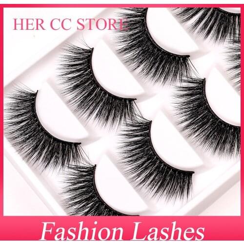 INDIVIDUAL PACKING 5PAIRS FASHION EYELASHES 0.07mm 3D SOFT DRAMATIC NATURAL THICK FALSE EYELASHES HIGH QUALITY MAKUP A7(5D)