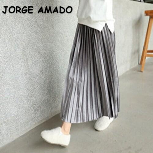 2021 New Spring Teenagers Girls Long Skirts Solid Color Ankle-length Thick Fashion Skirt Girls Clothes E0341